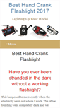 Mobile Screenshot of besthandcrankflashlight.com