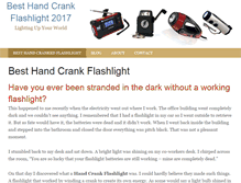 Tablet Screenshot of besthandcrankflashlight.com